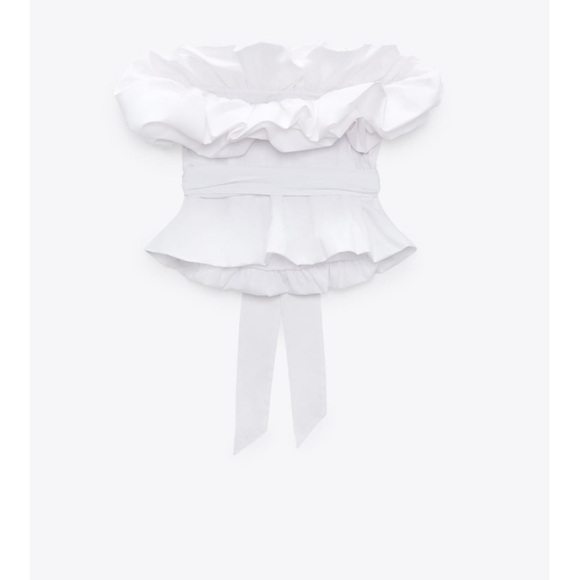 Zara Voluminous poplin top - Picture 5 of 10